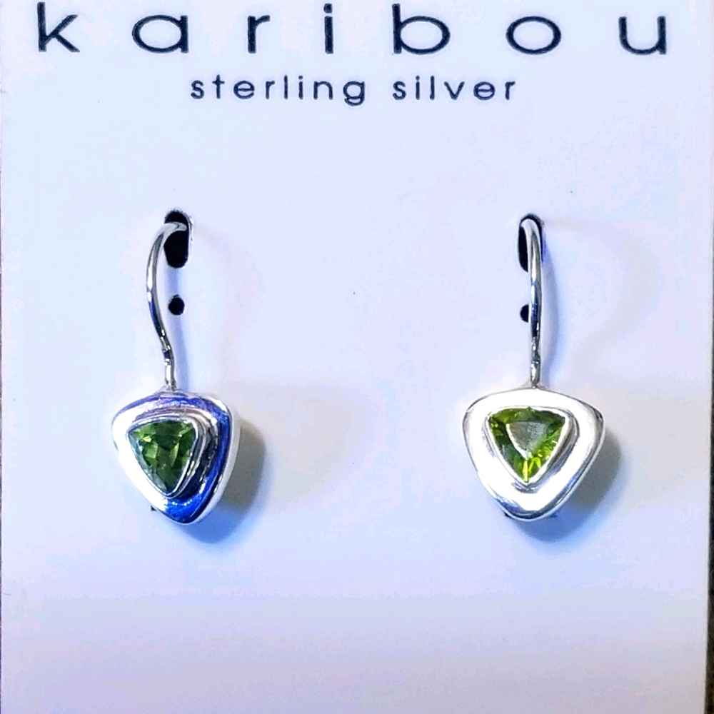 Kariboo Peridot and Sterling Silver Earings